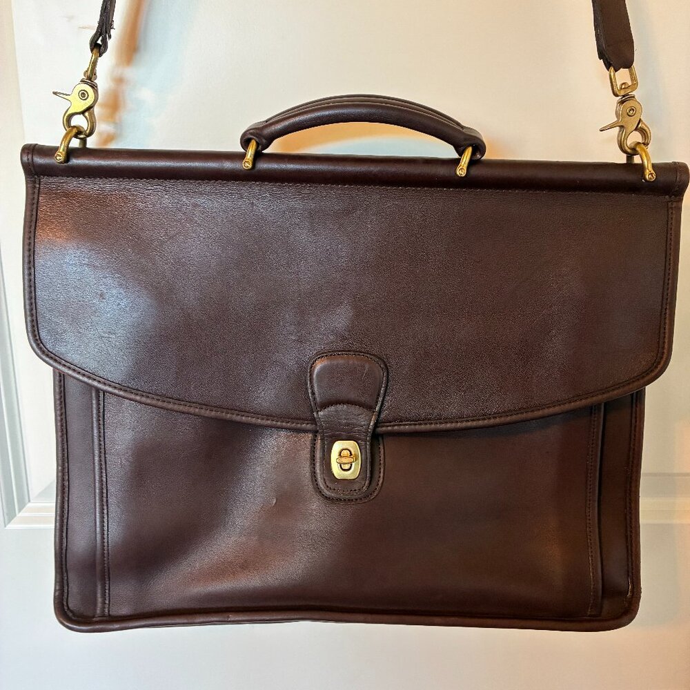 Coach “Beekman” Briefcase 5266 – Glove-Tanned Leather – Men’s Executive Carryall